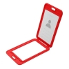 Bilde av Red 86x54 mm Card holder / carrying case hard plastic / Badge holder. Clear on both sides (vertical / portrait). 60270345 (DE,SE,NO,FI,RO,PL)