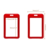 Bilde av Red 86x54 mm Card holder / carrying case hard plastic / Badge holder. Clear on both sides (vertical / portrait). 60270345 (DE,SE,NO,FI,RO,PL)